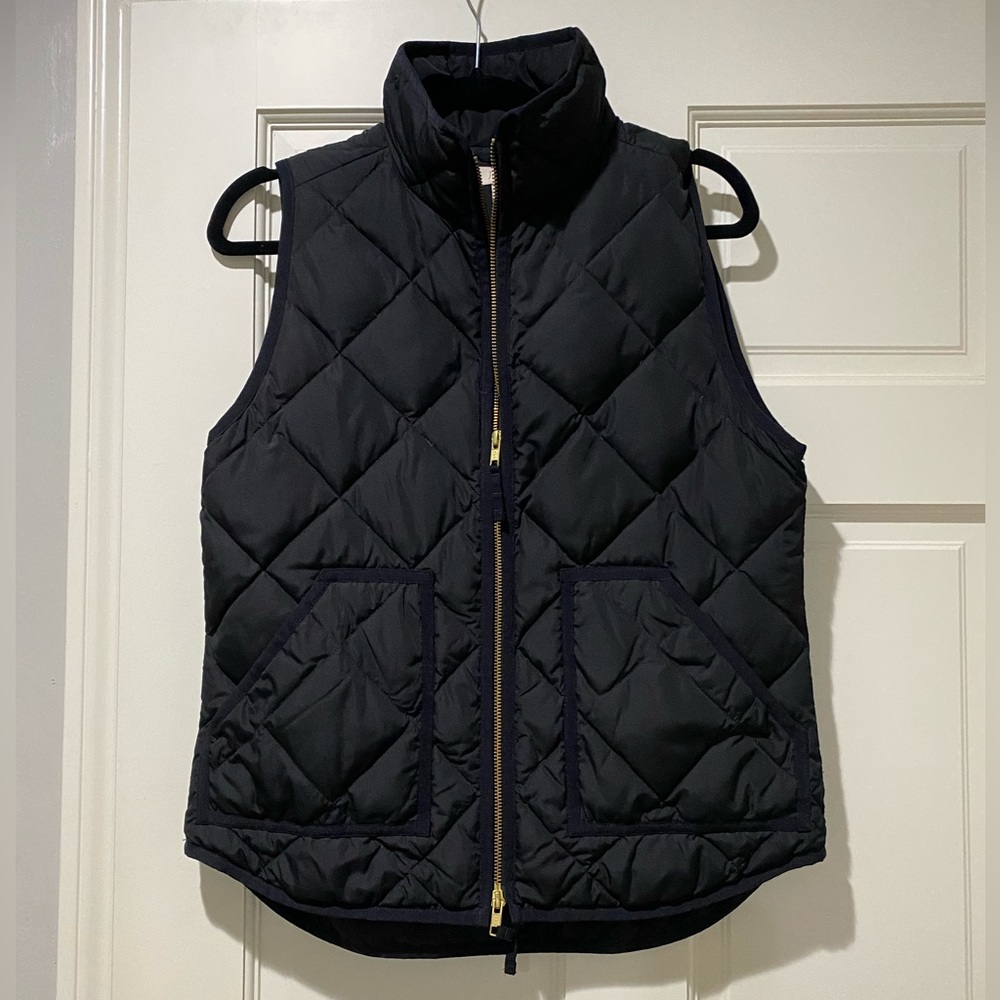 Jcrew Black puffer vest
